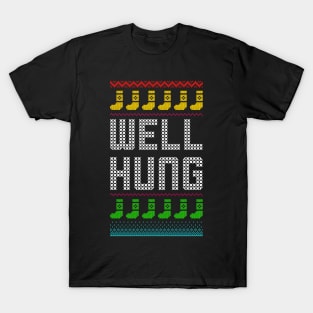 well hung ugly christmas sweater T-Shirt